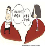 情侶分手算賬，女方追討購物錢
